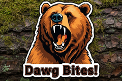 Dawg Bites Sticker