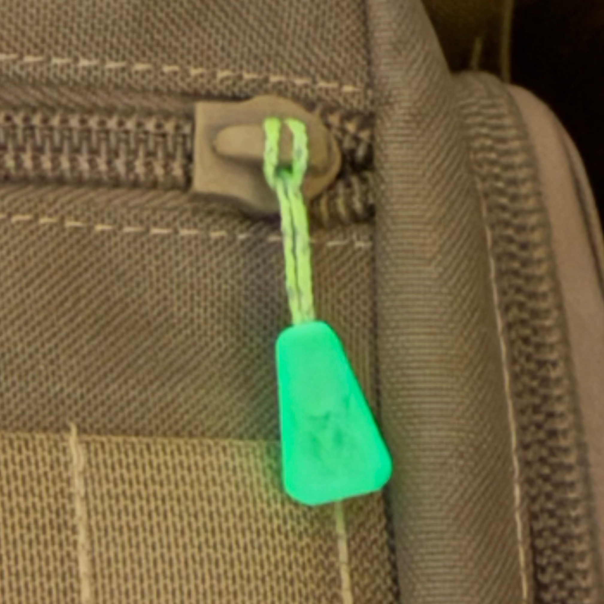 GDR Zipper Pull (Glow In The Dark and Reflective)