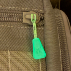 GDR Zipper Pull (Glow In The Dark and Reflective)