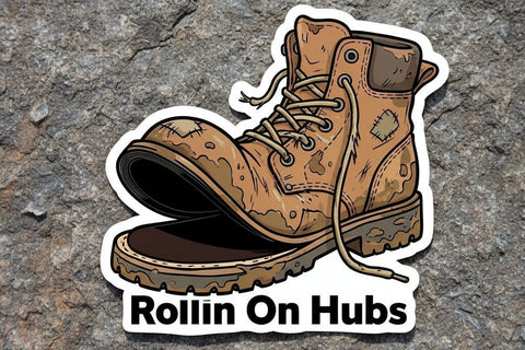 Rollin on Hubs Sticker