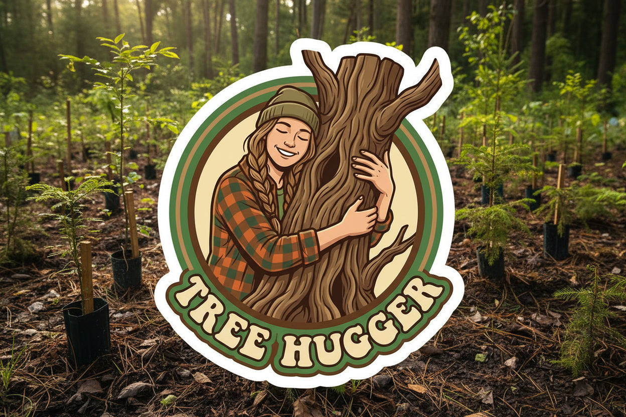 Tree Hugger Sticker