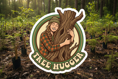 Tree Hugger Sticker